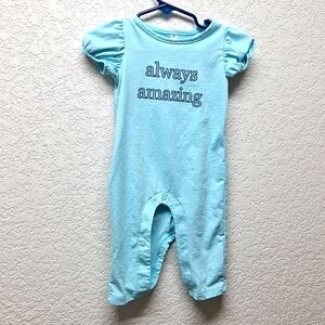 Blue one piece says 3 months,but more like 6.